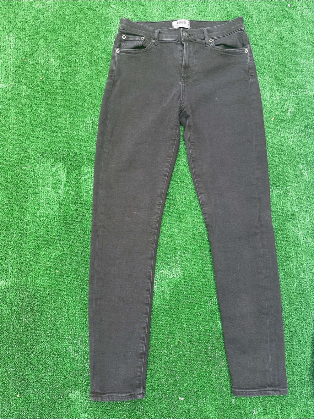 Agolde Black Skinny High-Rise Jeans